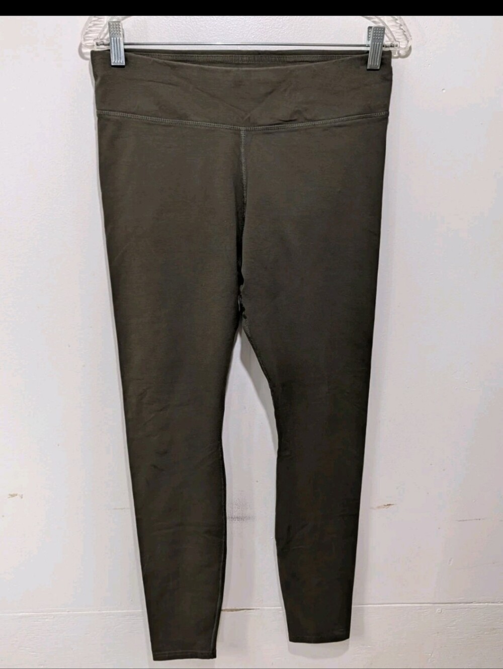 Pact Organic On The Go Leggings Green L Sustainable Granola #8100 - Picture 10 of 10